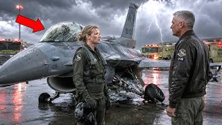 “Girl Pilot Landing in Turbulence — Then the F-16 Commander Said, ‘Welcome Back, Ma’am.’”