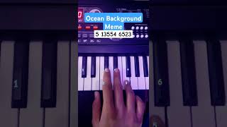 Ocean Background Meme (Easy Piano Tutorial) #tiktok #trending #shorts