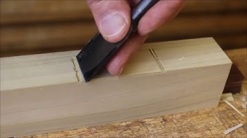 How to install a butt hinge; the traditional method of cutting the mortise