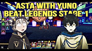 How To Solo Legend Stage 1 with Asta and Yuno in Anime Adventures screenshot 4