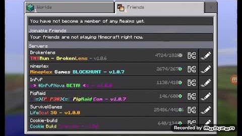 Minecraft pe Mineplex ip address!