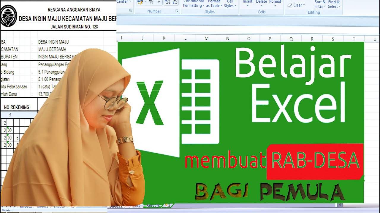 Cara mudah dengan EXCEL membuat RAB-Desa (Bagi Pemula) 
