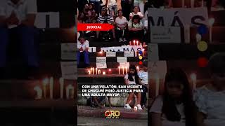 Con una velatón, San Vicente de Chucurí pidió justicia para una adulta mayor | Oro Noticias