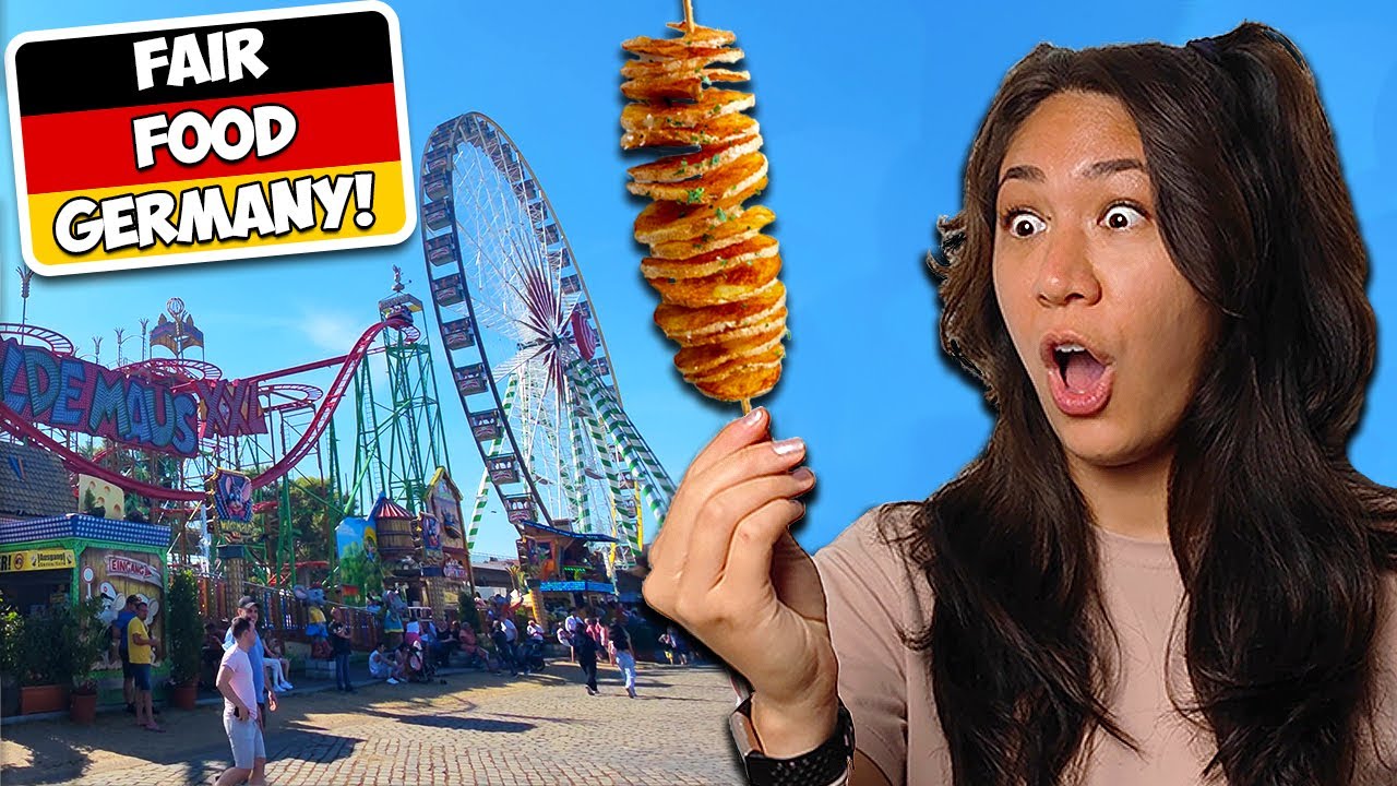 FAIR FOOD TOUR in Germany! (Largest German Fair on the Rhine) YouTube