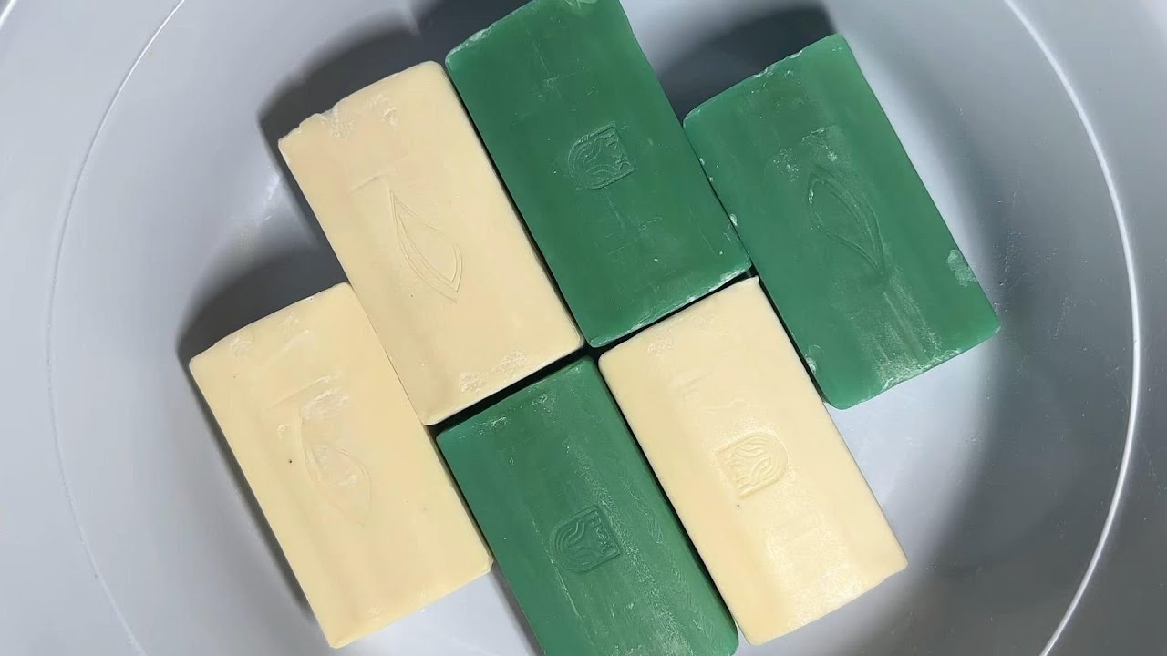 ASMR cutting dry soap/oddly carving soap/satisfying relaxing crunchy sounds/Crushing soap ASMR #4373