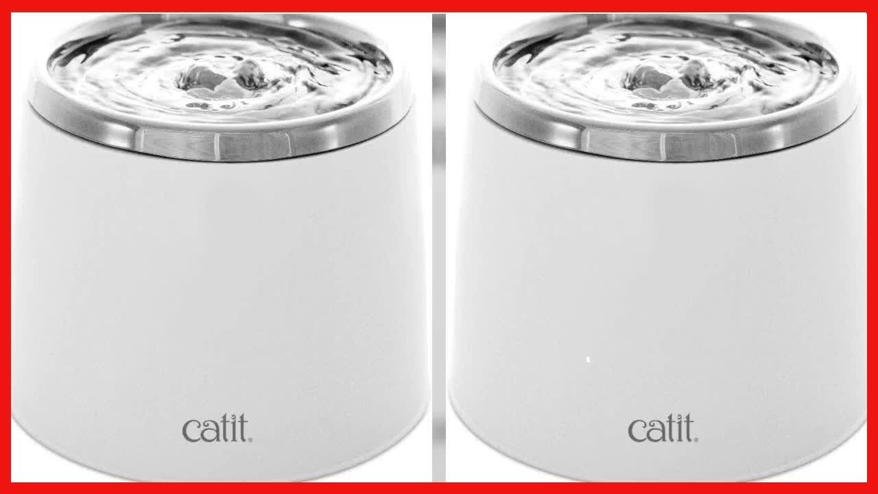 Catit Fresh & Clear Stainless Steel Cat Water Fountain, 50023