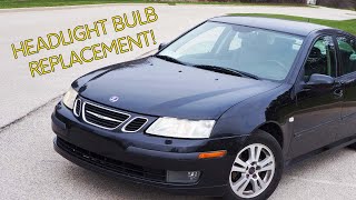 Headlight Bulb Change GONE WRONG! | 2006 Saab 9-3 2.0T