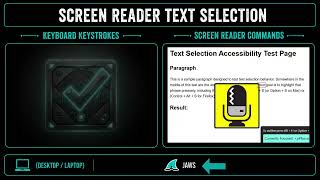 Text Selection Using Screen Readers