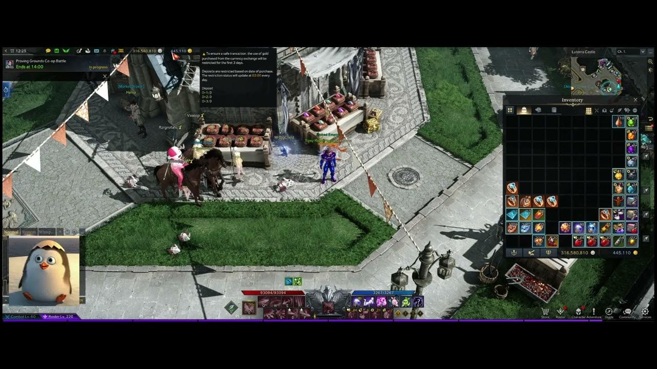 Opening 4 Large Gold Chests! Lots of Bots at Gold Shop! Is the Giant