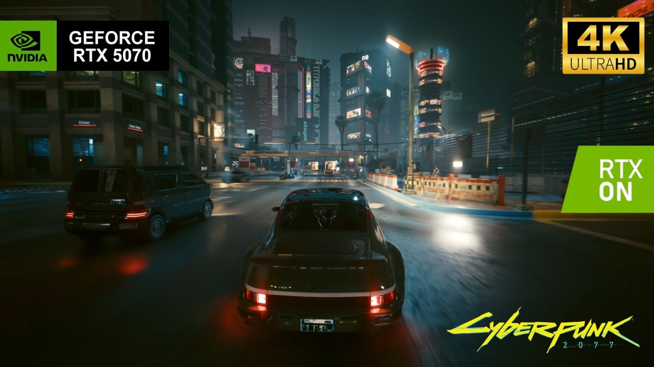Cyberpunk 2077 - Ultra Graphics Rain Drive (RTX 5070 + Ryzen 7 7800X3D)