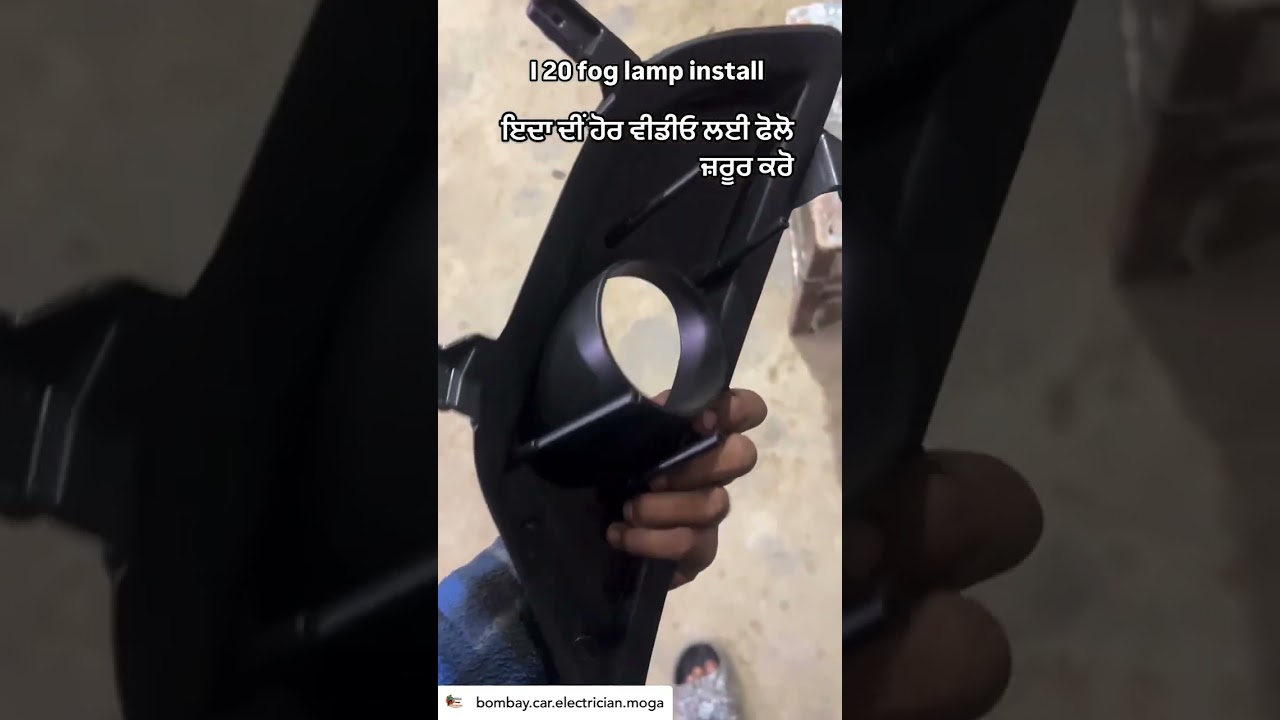 I20 fog lamp new install