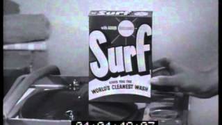 Surf washing powder 'White shirt' 1961 TV commercial