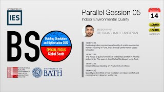 BSO2022 programme| Day 2 | Session 5: IEQ