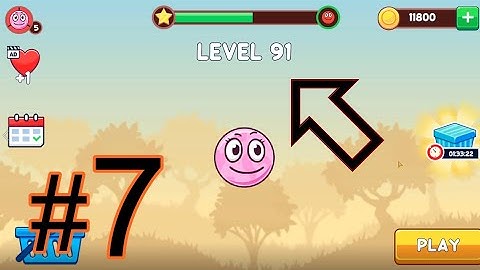 Red Ball 5 - Gameplay Walkthrough Part 7 - Levels 91 - 105 (Android, iOS)