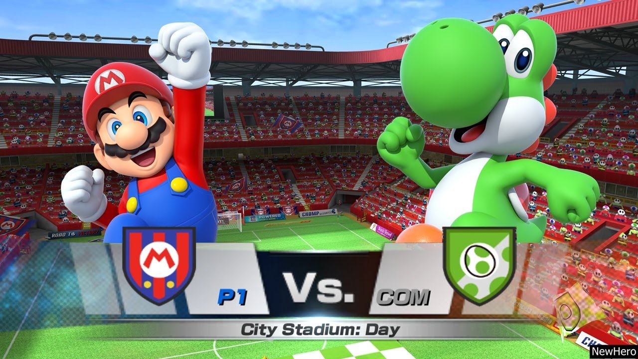 Mario Sports Superstars - Mario/Baby Luigi Vs. Yoshi/Daisy