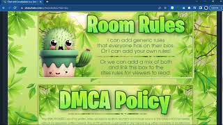 Chaturbate Cactus Themed Bio