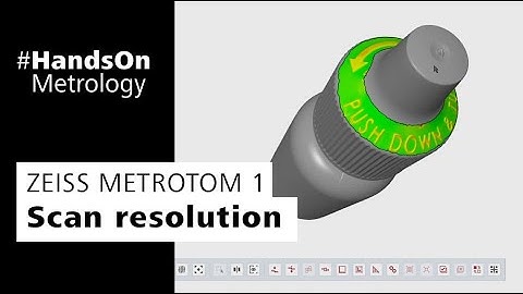Introduction to scan resolution with the METROTOM 1