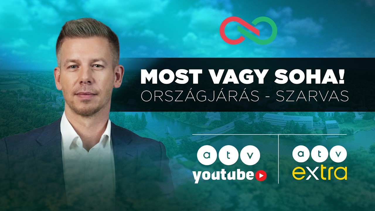 🔴 „Most vagy soha!” – Magyar Péter országjárása – Szarvas | ATV Élő