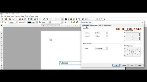 How to Change Text Direction or Rotation in OpenOffice Writer