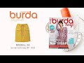 [Nähanleitung] Nähen mit burda – Rock aus Cord Modell 2A | burda easy #1/22