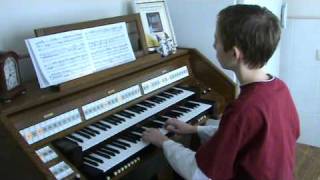 Bach - Prelude & fugue in C major - BWV 553, played by Gert. chords