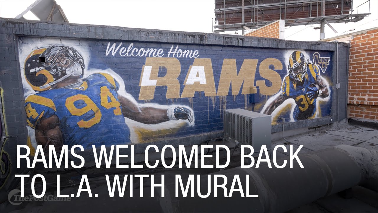 Rams Welcomed Back to L.A. with Jonas Never Mural