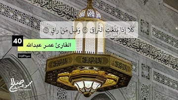 القارئ عمر عبدالله || سورة القيامة كاملة