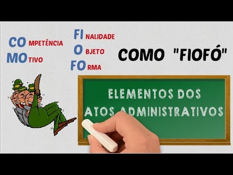 Elementos ou Requisitos dos Atos Administrativos - "COMO FIOFÓ" l Tá Tudo Mapeado