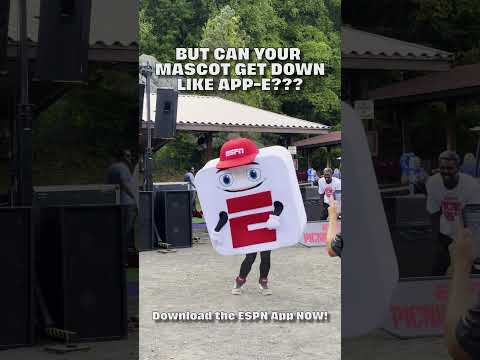 But can your mascot get down like App-E 🤔 Download the ESPN App NOW 🗣