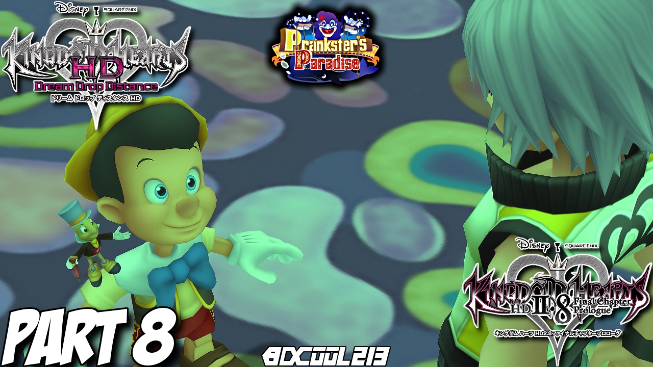 Kingdom Hearts Dream Drop Distance Hd 28 Gameplay Walkthrough Part 8 Pranksters Paradise Riku - kingdom hearts traverse town roblox