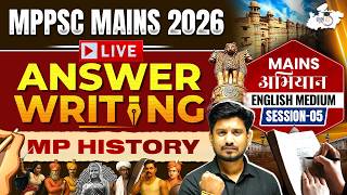 MPPSC Mains 2026 | MP History Answer Writing Practice Session 5 For MPPSC | By Sourabh Sir | StudyIQ
