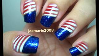 nail 4th july designs fourth nails patriotic simple fun