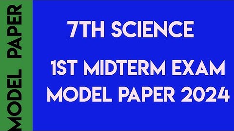 7th science first midterm exam question paper 2024 | 7th std 1st midterm exam question paper 2024
