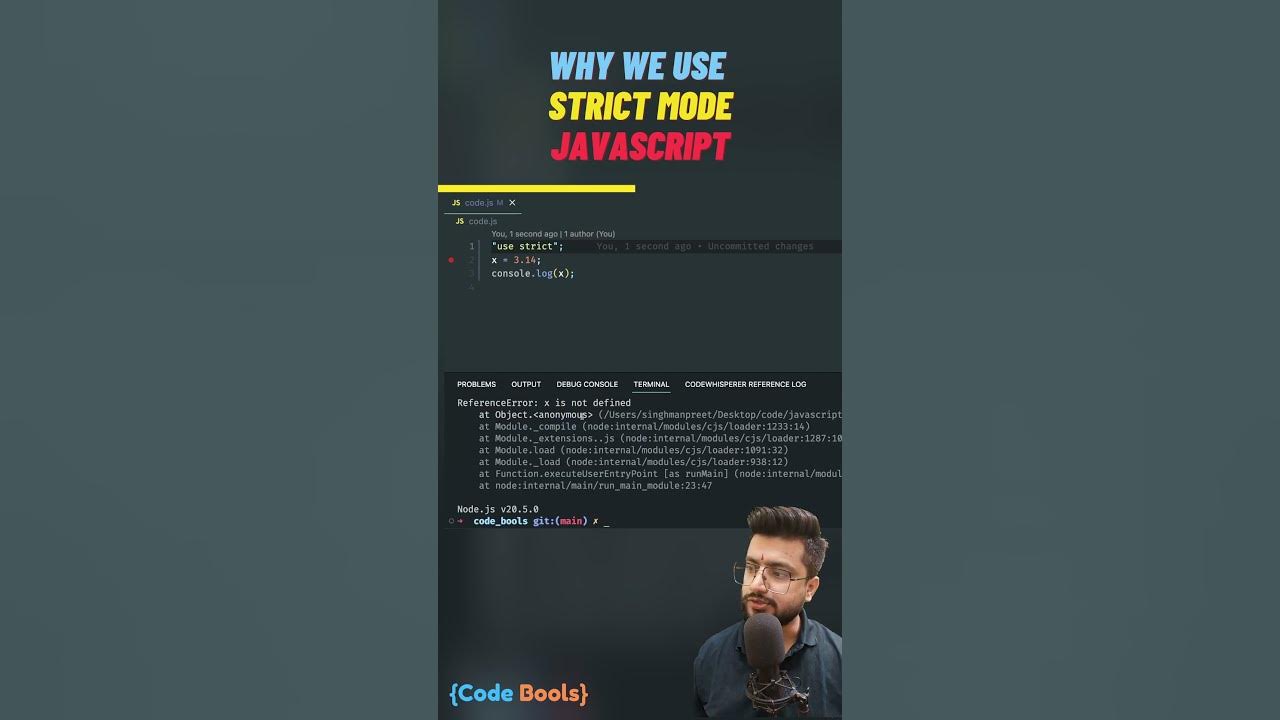 Why we use "use strict mode" in javascript #javascript #use #strict # ...
