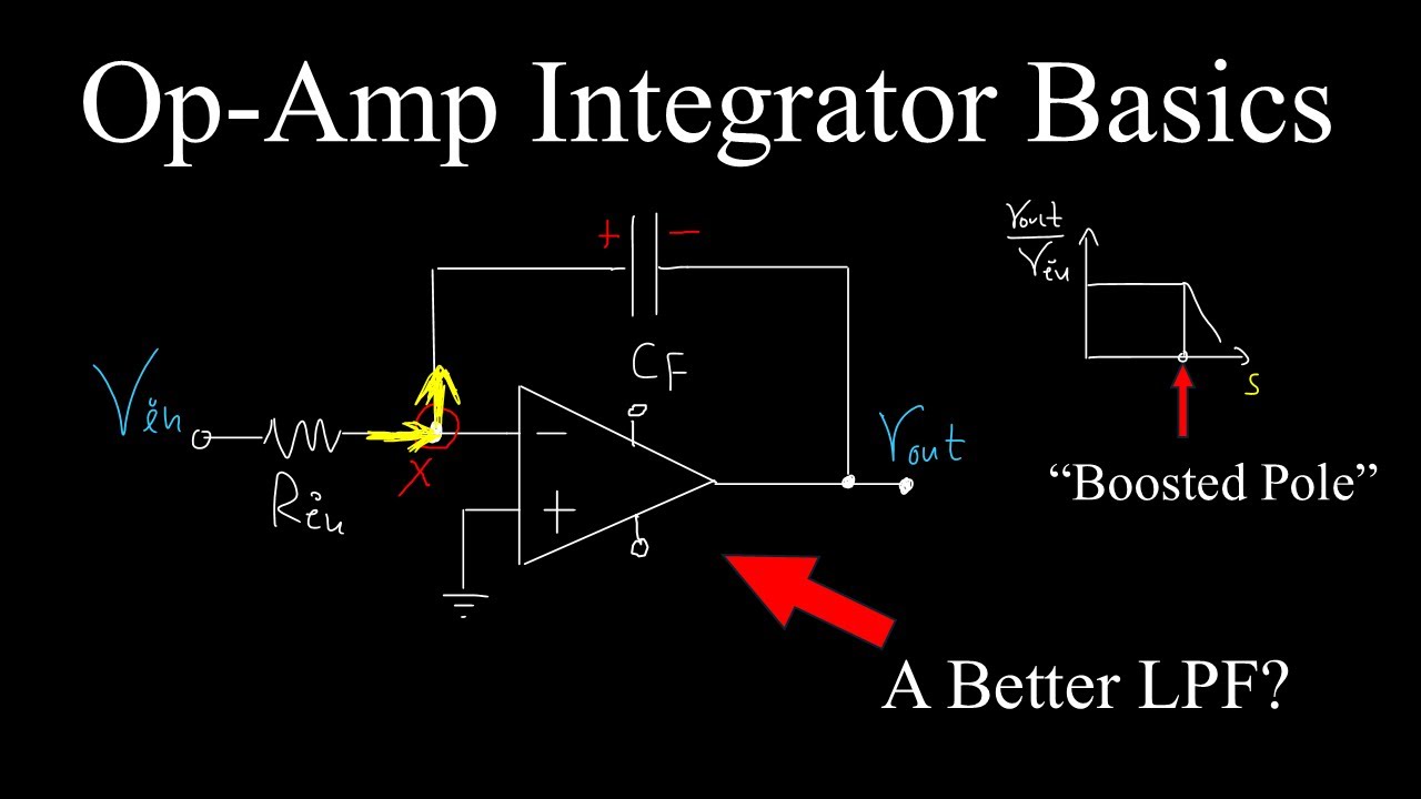 Op-Amp Integrator Basics: how it works as better Low Pass Filter