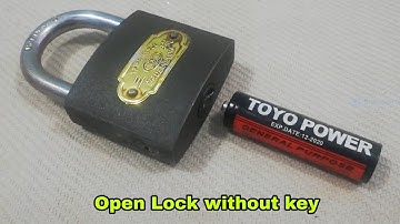 How to open lock without key ll science Experiment King