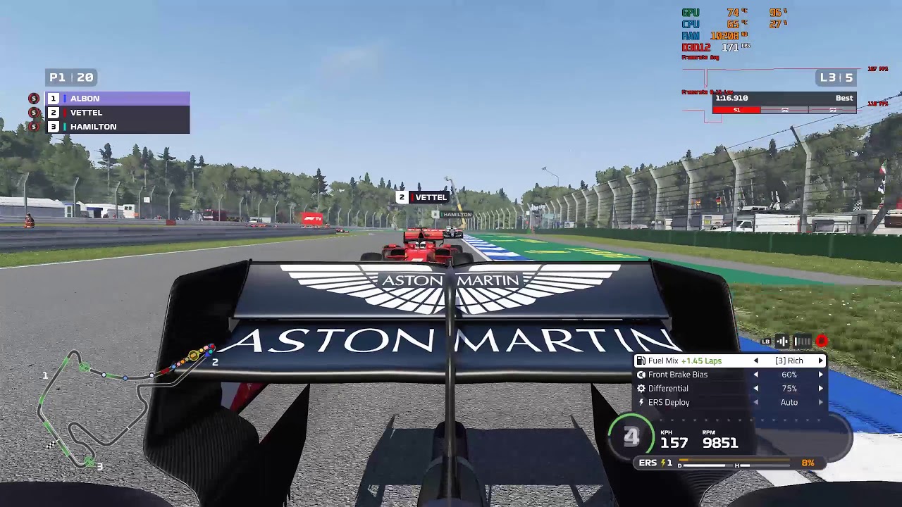 Ryzen 9 3900X + RTX 2080ti | Formula 1 2019 1440p Benchmark