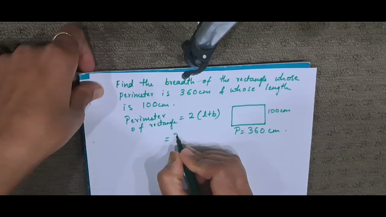Find the breadth of the rectangle whose perimeter is 360 cm and length is 100 cm