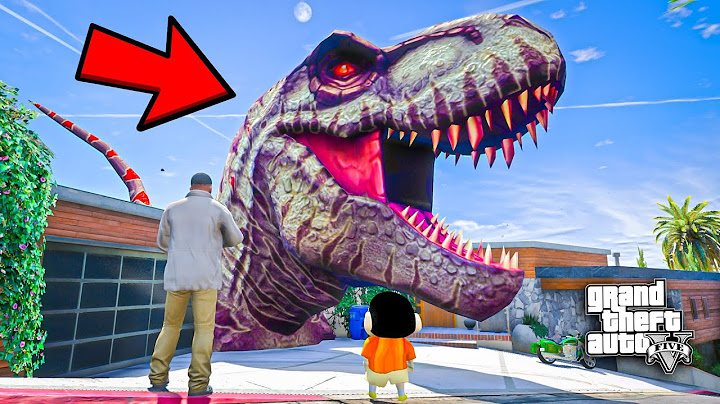 GTA V : Shinchan Doraemon Franklin Saved Dinosaur from Franklin house in GTA 5 in Telugu