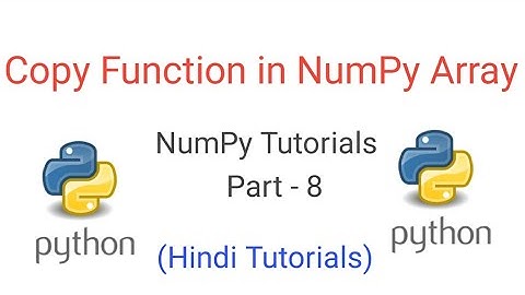 Copy Function in NumPy Array || Class 12th IP || Preeti  Arora Book Tutorial in Hindi