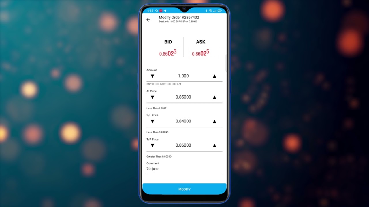 VertexFX Lite Mobile Application (Android and iOS)