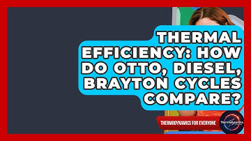 Thermal Efficiency: How Do Otto, Diesel, Brayton Cycles Compare? - Thermodynamics For Everyone