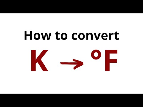 How to convert Kelvin to Fahrenheit