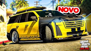 O MAIS LUXUOSO! TUNANDO O NOVO CARRO CAVALCADE XL! GTA 5 Online