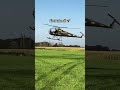 Helicopter having  it's first takeoff after built