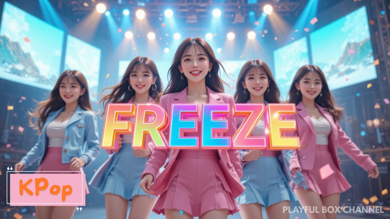 Freeze KPop Girls Dance Track Fun and Energetic Dance Challenge 2026 