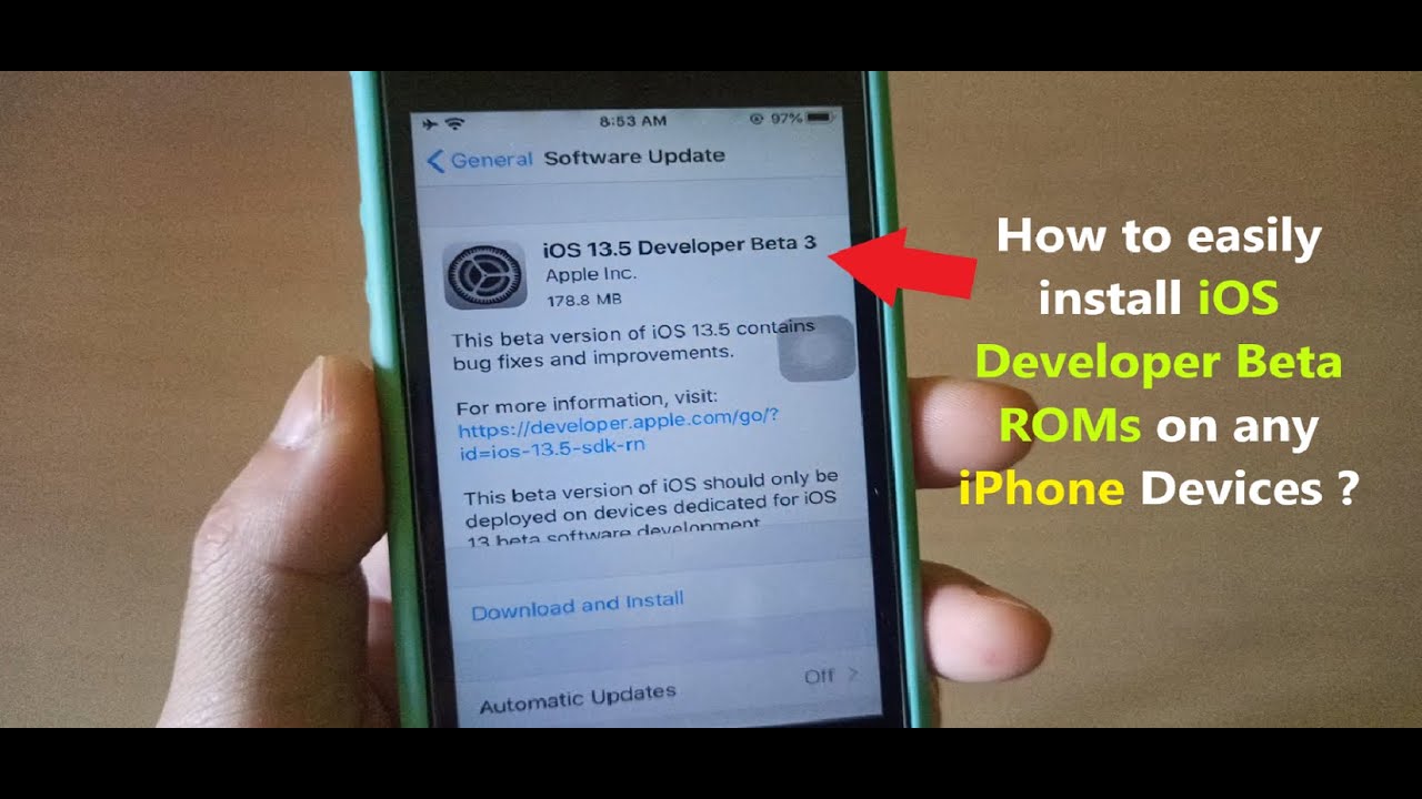 How to easily install iOS Developer Beta ROMs on any iPhone Devices ...