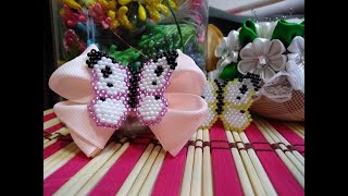Бабочка из бисера кирпичным стежком. Мастер класс//Butterfly made of beads with a brick stitch//DIY