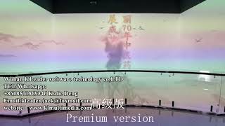 Immersive 3D experience interactive projectors 3D virtual cave holographic immersive roaming