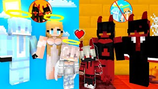 Monster School Angel Girl And Devil Boy - Minecraft Animation